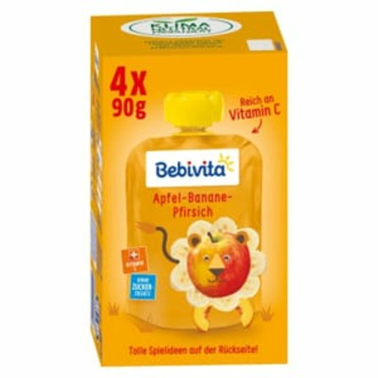 Bebivita Apfel-Banane-Pfirsich 4 x90g 