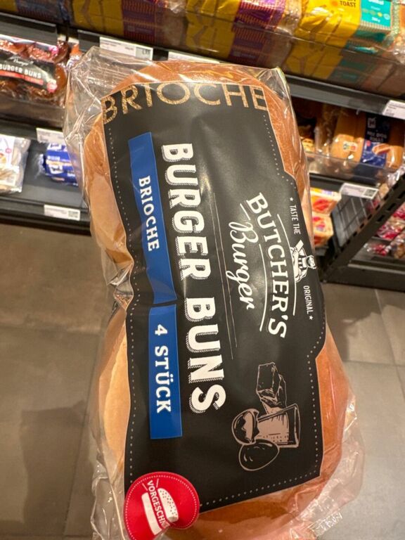 BUTCHER'S Burger BUNS BRIOCHE 4 STÜCK 250 g