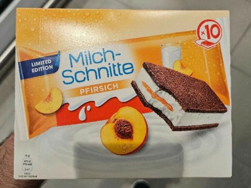 limited edition Milchschnitte Pfirsisch x 10