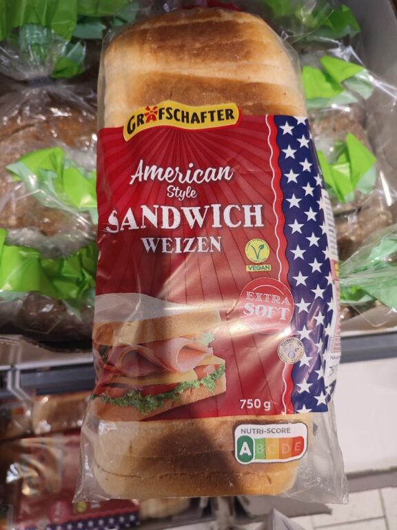 Grafschafter American Sandwich Weizen vegan 750 g