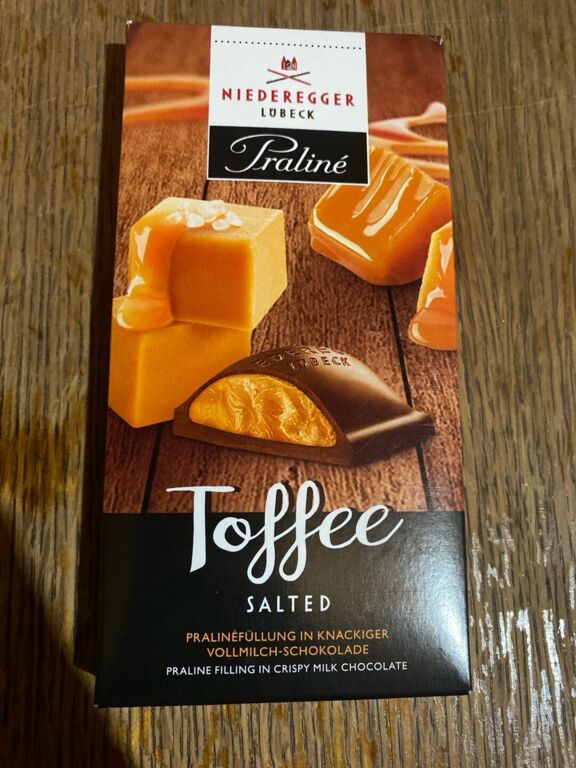 NIEDEREGGER LÜBECK Praliné Toffee SALTED 100 g