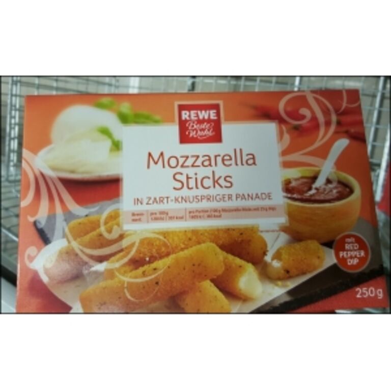 Rewe Beste Wahl Mozzarella Sticks In Zart-Knuspriger Panade 