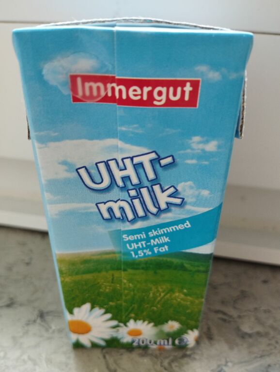 Immergut UHT-milk Semi skimmed 1,5 % Fat