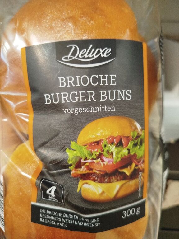 Deluxe Brioche-Burger-Buns 300g