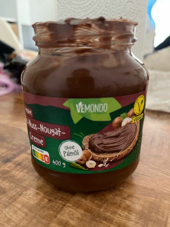 VEMONDO Bio Nuss-Nuogat-Creme vegan 400 g