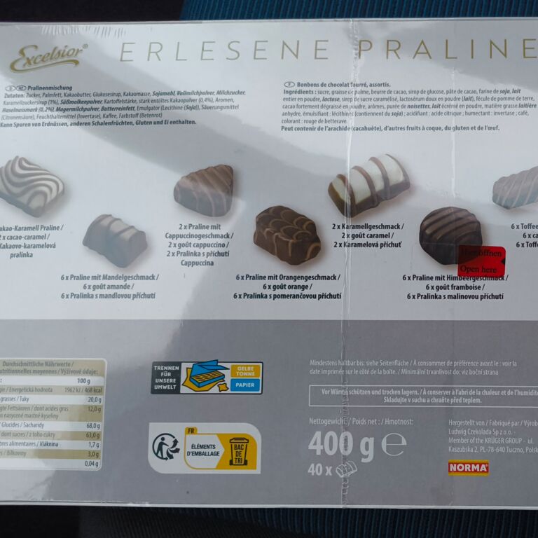 Excelsior erlesene Pralinenmischung 400 g