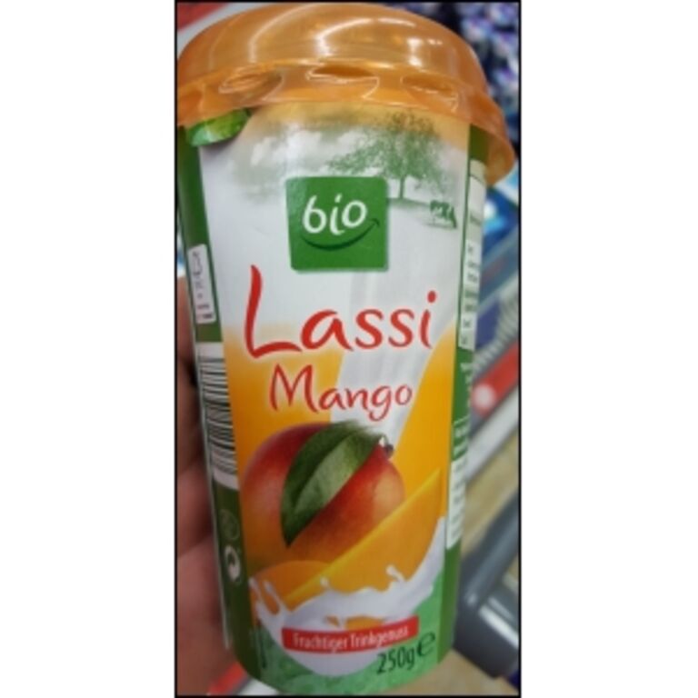 Aldi Süd Bio Trinkjoghurt Lassi Mango   250g 