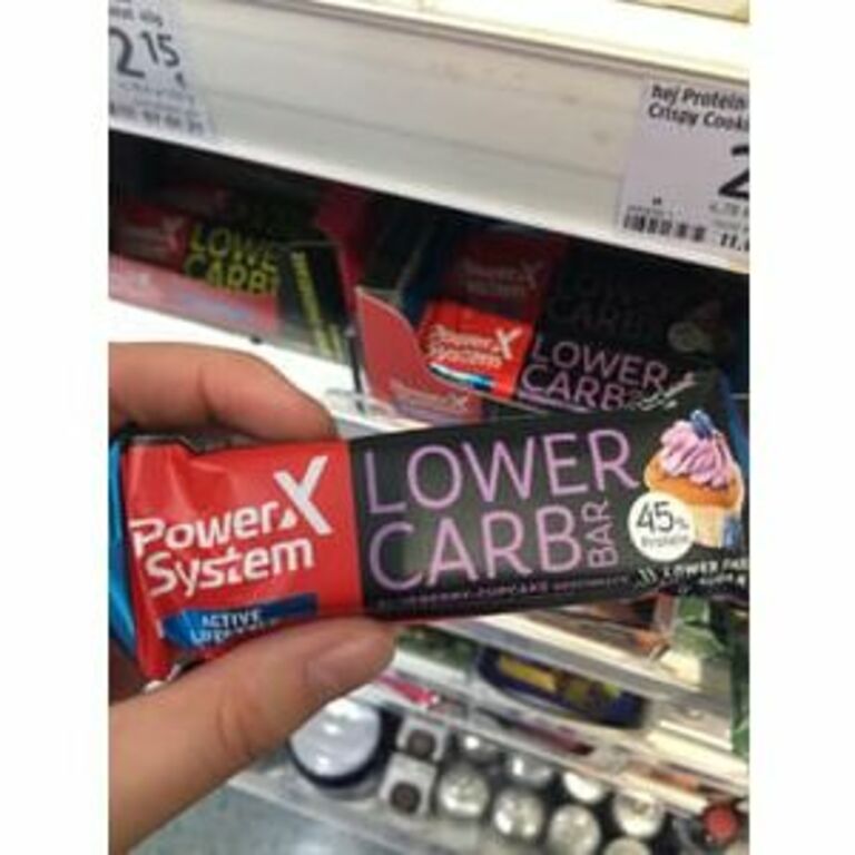 Power System Lower Carb Bar Blueberry-Cupcake 45% Protein