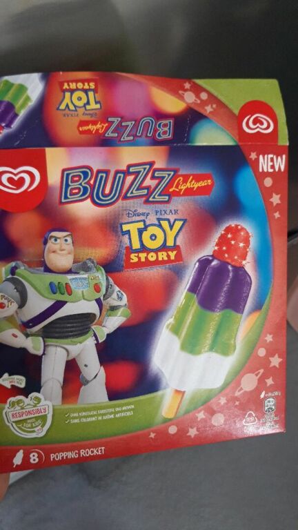 Buzz Lightyear Toy Story Popping Rocket 8×55 ml