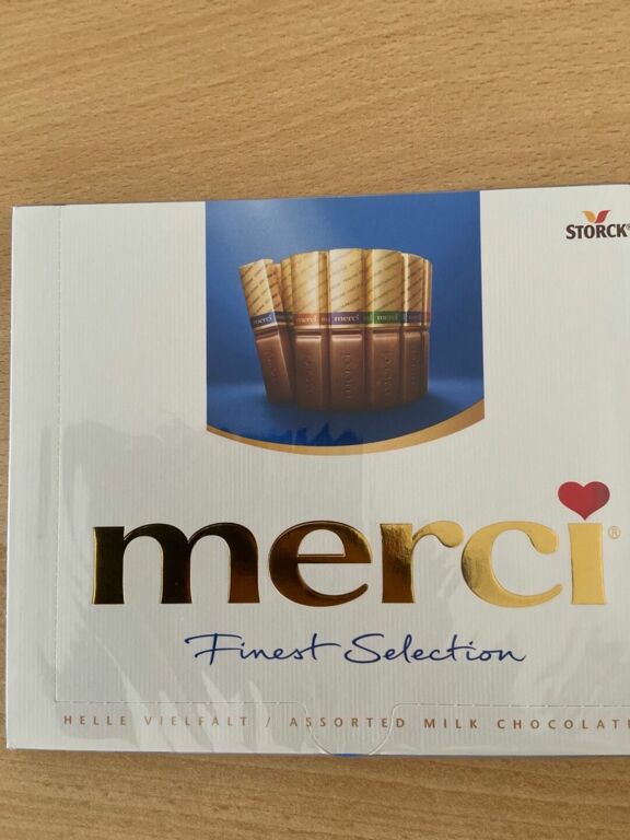 Storck merci Finest Selection Helle Vielfalt / ASSORTED MILK CHOCOLATE 250 g