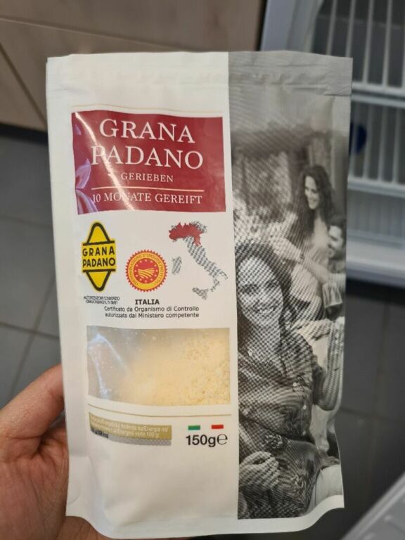 GRANA PADANO GERIEBEN 10 MONATE GEREIFT ITALIA 150 g