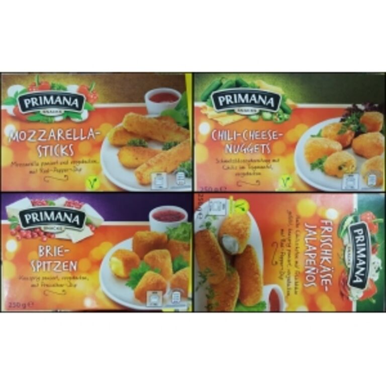 Aldi Süd Primana Snack Frischkäse-Jalapenos / Mozzarella-Sticks / Chili-Cheese-Nuggets / Brie-spitzen 