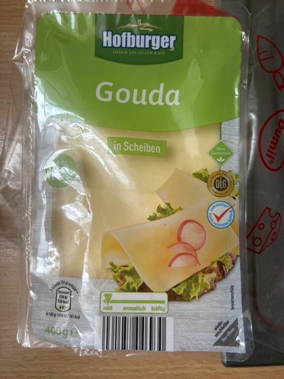 Aldi Hofburger Gouda in Scheiben (auf Hersteller achten)