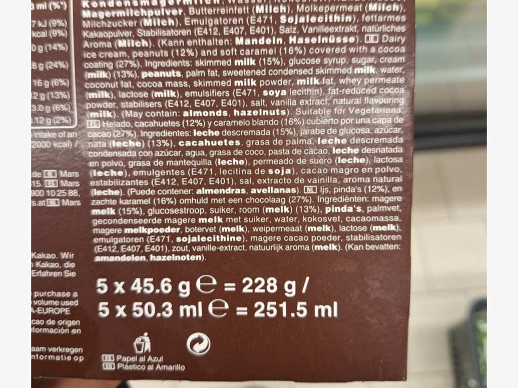 Snickers ice cream 228 g