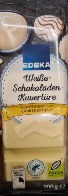 EDEKA Weiße-Schokoladen-Küvertüre 200 g