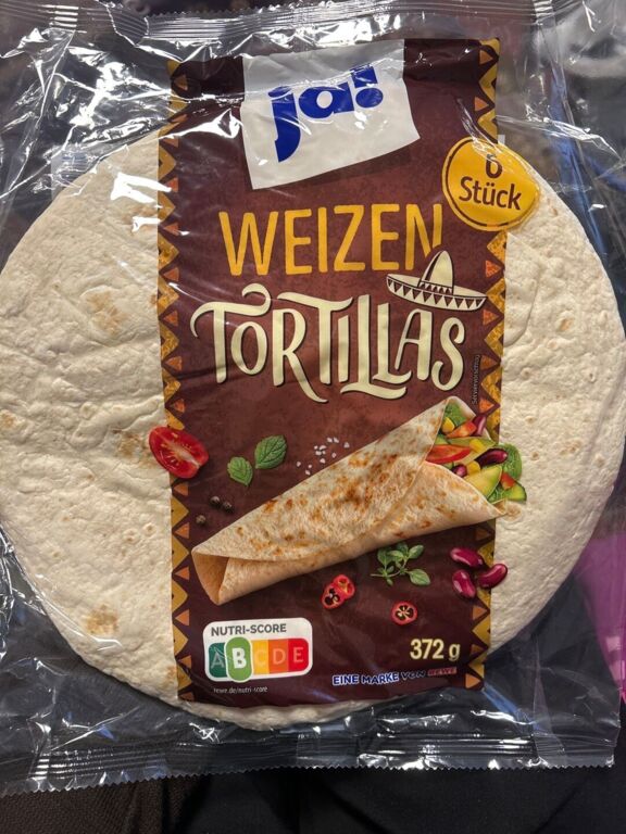ja! Weizen Tortillas 372 g