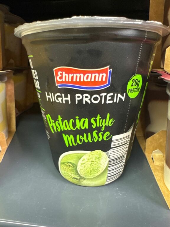 Ehrmann high protein pistacia style mousse