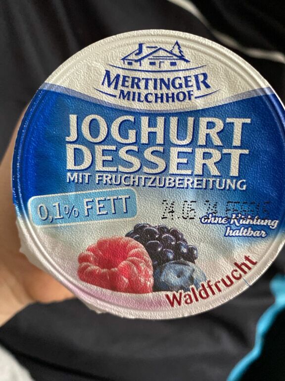 MERTINGER MILCHHOF Joghurt-Dessert Waldfrucht 125 g