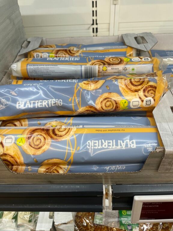 chef select frischer Blätterteig vegan 275 g