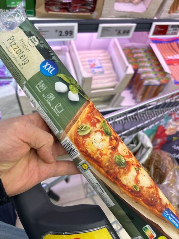 chef select frischer Pizzateig XXL