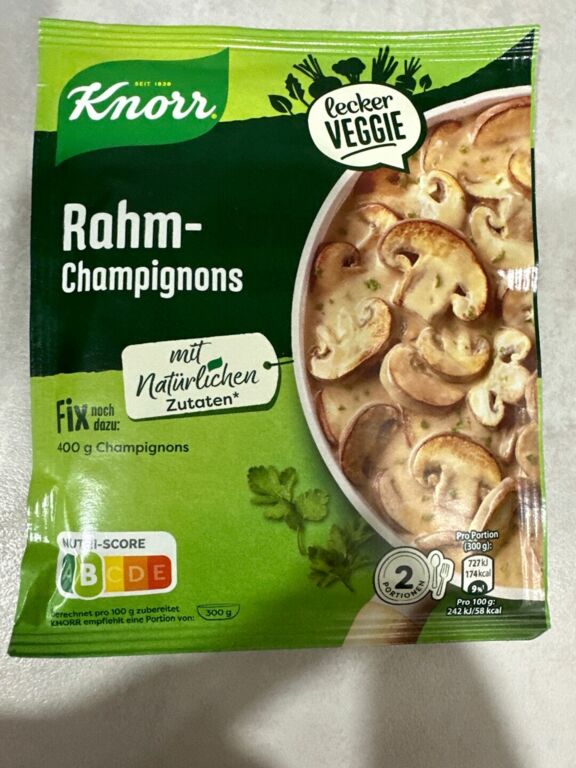 Knorr Fix Rahm-Champignons 33 g 2 Portionen