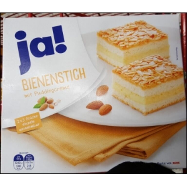 Rewe Ja! Bienenstich mit Puddingcreme 600g