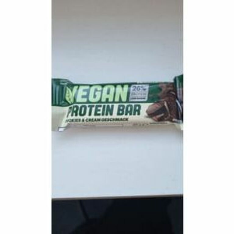 Lidl Vegan Protein Bar Cookies & Cream Geschmack 26% Protein