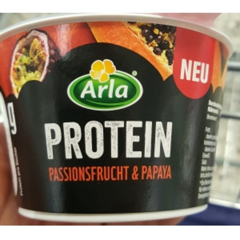 ARLA Protein Quark Frischkäsezubereitung Passionsfrucht & Papaya 20g