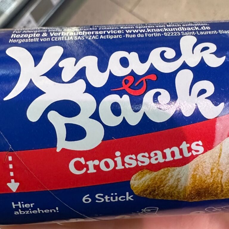 Knack & Back Croissants vegan 6 Stück