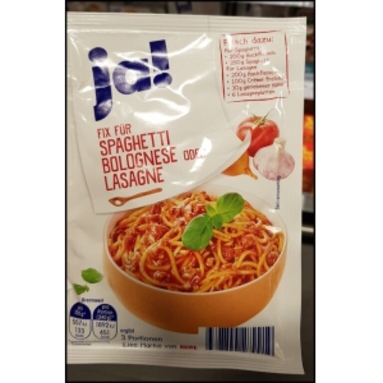 Rewe ja! Fix für Spaghetti Bolognese oder Lasagne 45g 