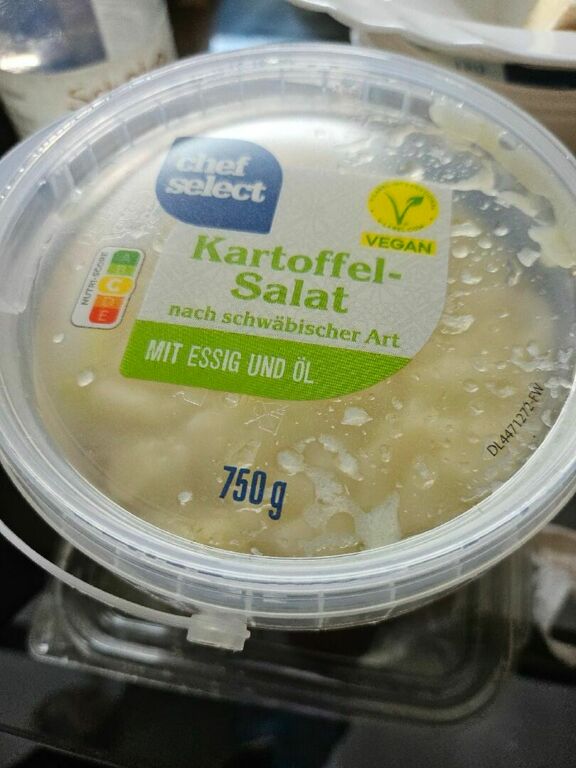 chef select Kartoffelsalat mit Essig und Öl 750 g