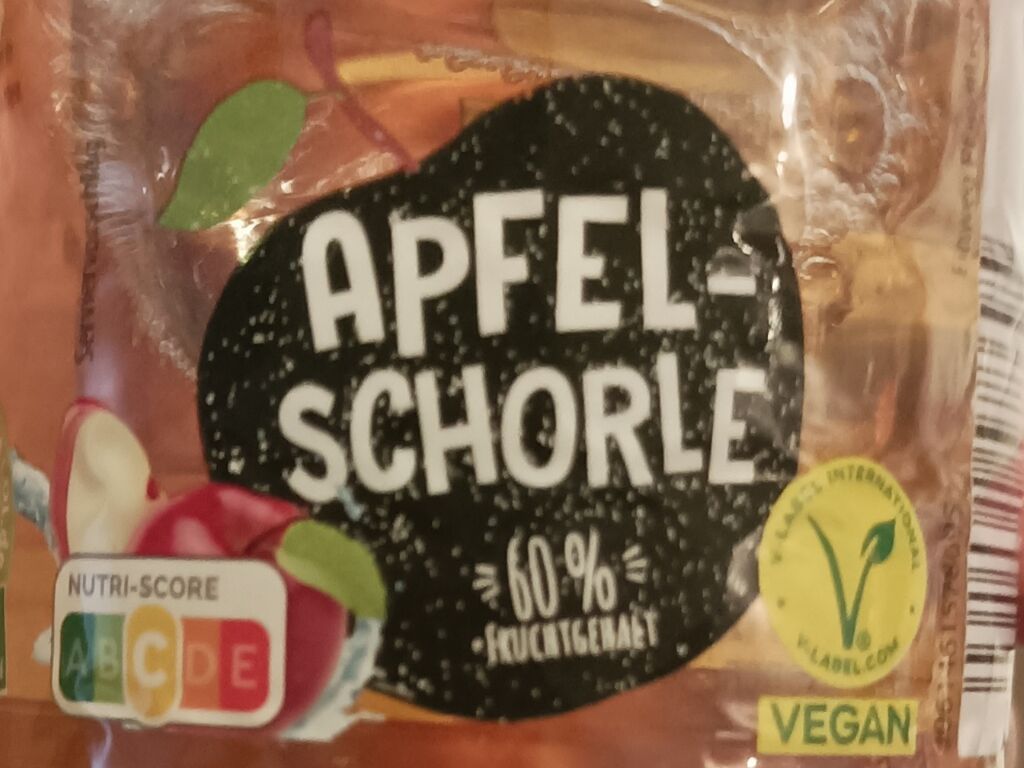 rio d'oro Apfelschorle 60% Fruchtgehalt vegan 0,5 Liter